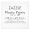 Zazzle Custom 14" x 18" Photo Print Template