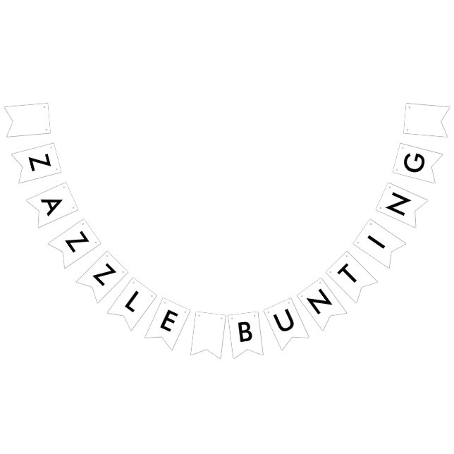 Zazzle Custom Bunting Banner - Swallowtail (All)