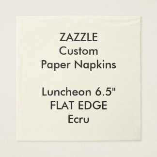 Zazzle Custom Plain Edge Luncheon Paper Napkins
