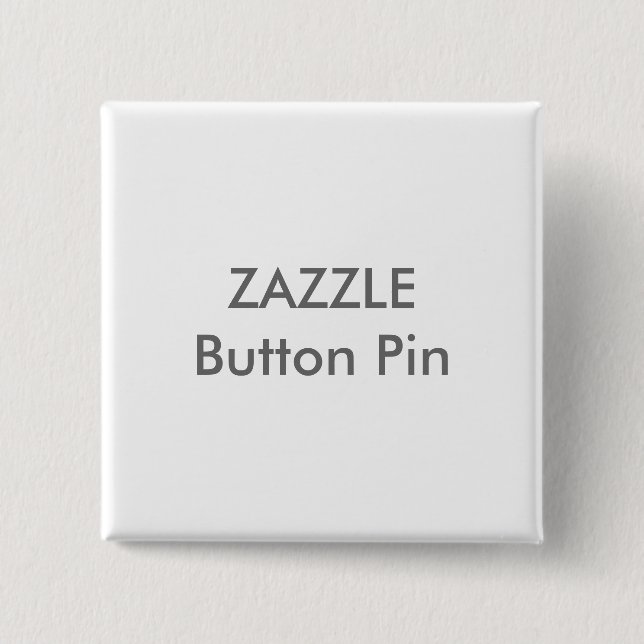 Zazzle Custom Square Button Pin Blank Template (Front)