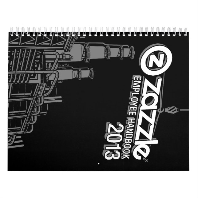 zazzle employee handbook calendar (Cover)