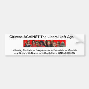 zazzle.jpg, Citizens AGAINST The Liberal Left A... Bumper Sticker