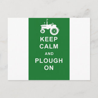 zazzle keep calm plow.jpg postcard