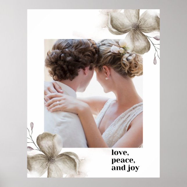 Zazzle love peace & joy  poster (Front)