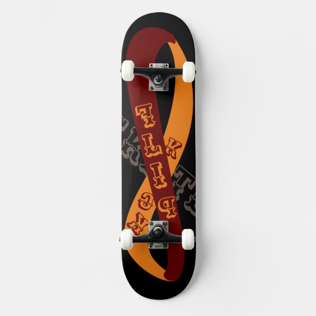 Zazzle Polices seulement Skateboard (Recto)