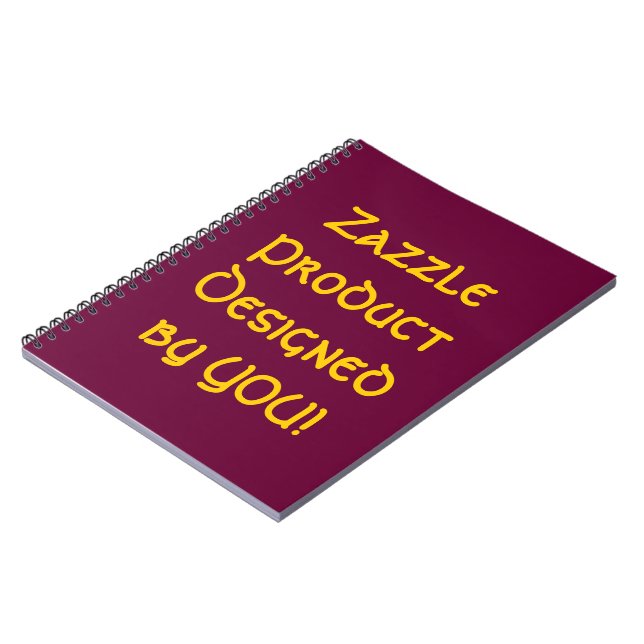 Zazzle Product Designed By You!   Notebook (Left Side)