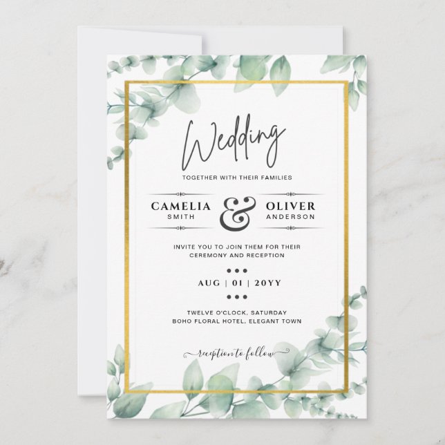 zazzle profile wedding collections qr scanning cod invitation (Front)
