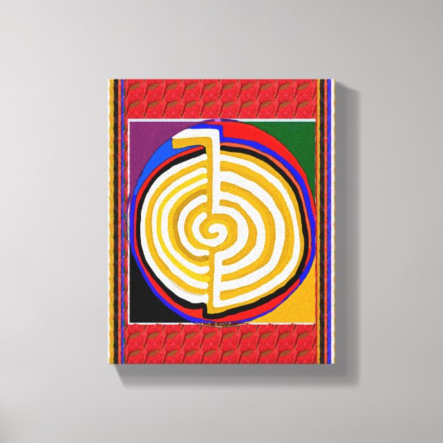 Zazzle Sale FineArt Reiki Masters Karuna Symbols Canvas Print (Front)