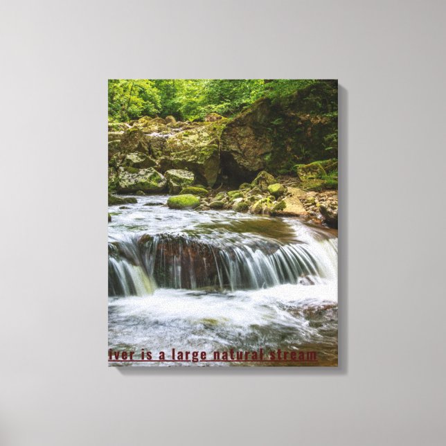 Zazzle water natural canvas paint  print (Front)