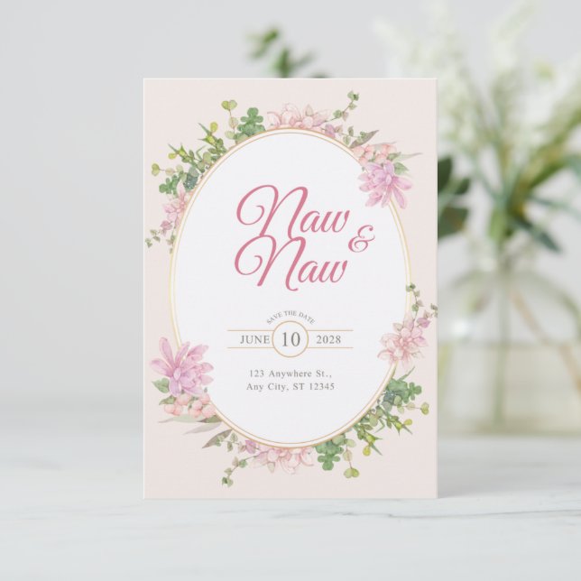 zazzle wedding cards (Standing Front)