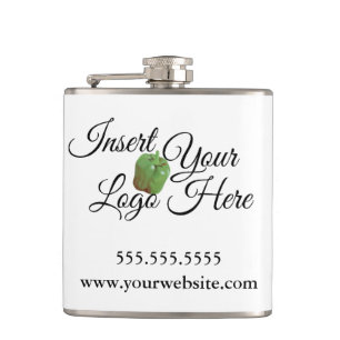 Zazzle Your Company Logo Flask