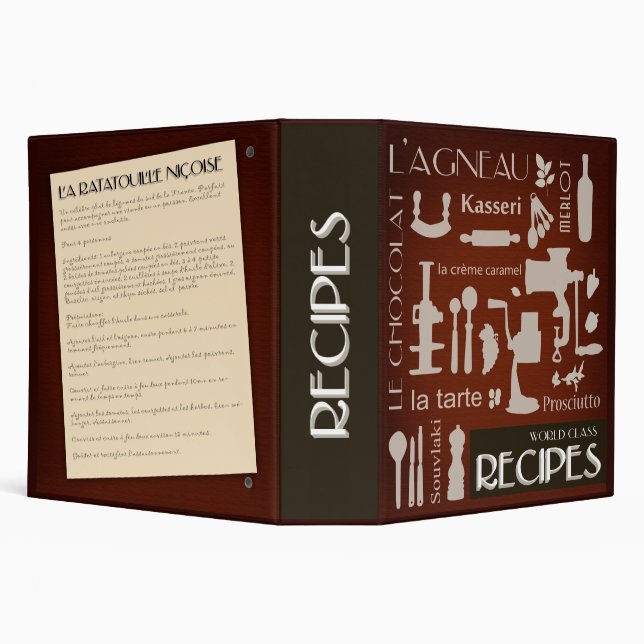 zazzleaveryrecipecontest2009 recipe+binders binder (Background)