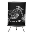 Zazzle's Coolest Black  SuperMoto Motorcycle Lamp