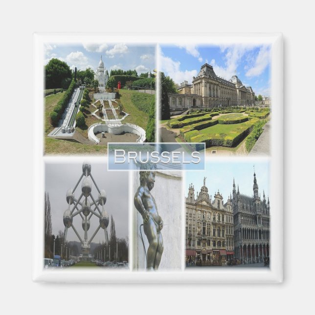 zBE005 BRUSSELS, Manneken Pis, Belgium, Fridge Mag Magnet (Front)