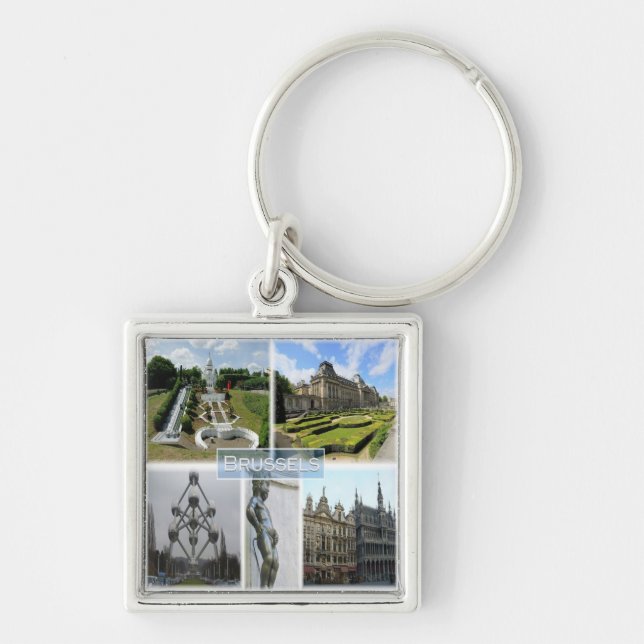 zBE005 BRUSSELS, Manneken Pis, Belgium, Keychain (Front)