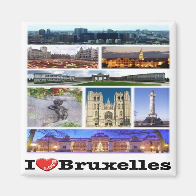 zBE013 BRUSSELS BRUXELLES Belgium, Fridge Magnet (Front)