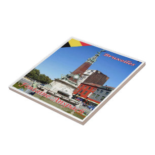 zBE027 BRUSSELS BRUXELLES Fontaine Anspach, Tile