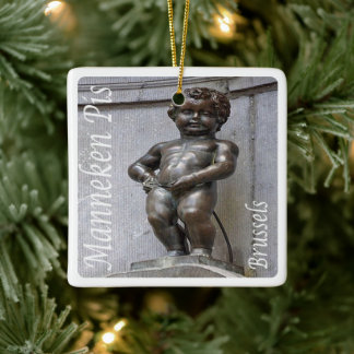 zBE046 MANNEKEN PIS Brussels Bruxelles,  Ceramic Ornament
