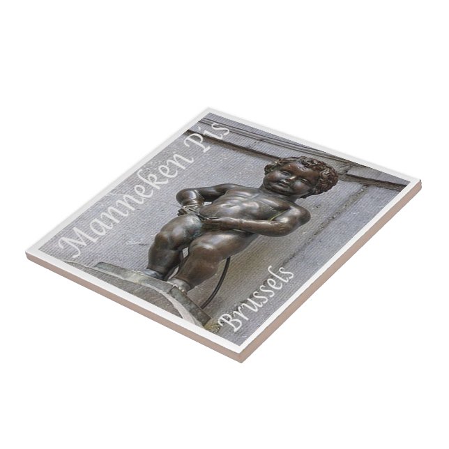 zBE046 MANNEKEN PIS Brussels Bruxelles, Tile (Side)