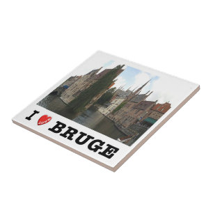 zBE051 BRUGES, I Love, Tile
