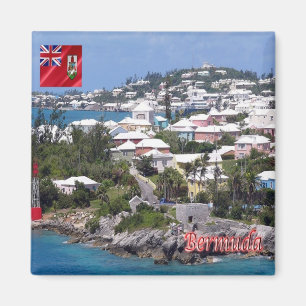 zBM006 BERMUDA, Panorama, America, Fridge Magnet