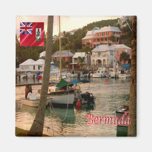 zBM007 BERMUDA, Flatts Village, America, Fridge Magnet