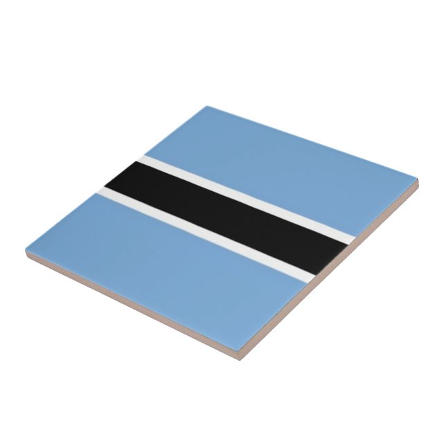 zBW001 BOTSWANA FLAG, Africa, Tile (Side)