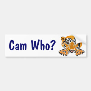 ZC- Cam Who? Tigers Bumpersticker Bumper Sticker