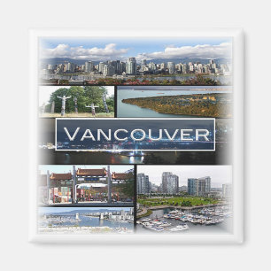 zCA009 mosaic of VANCOUVER in Canada, Fridge Magnet