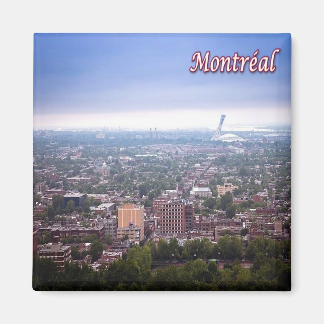zCA025 MONTREAL, Panorana, Canada, Fridge Magnet (Front)