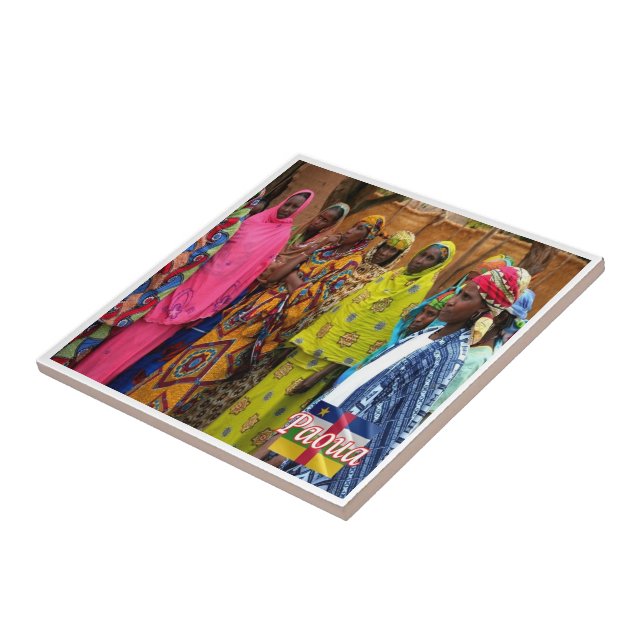 zCF005 PAOUA, Central African Republic, Tile (Side)