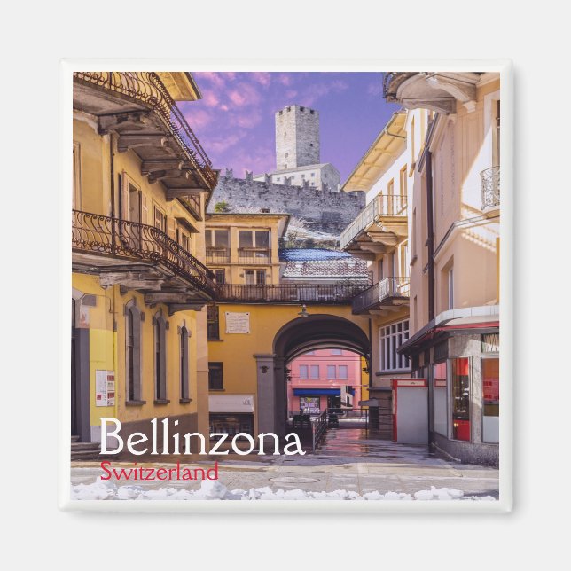 zCH004 BELLINZONA Switzerland, Fridge Magnet (Front)