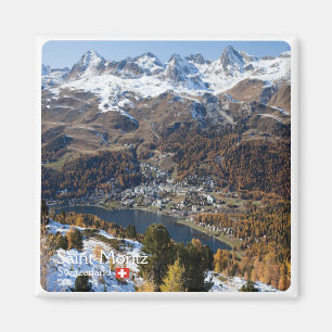 zCH018 SAINT-MORITZ Suisse, Aimant frigo