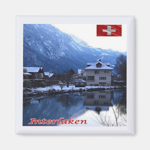 zCH025 INTERLAKEN Switzerland - Fridge Magnet