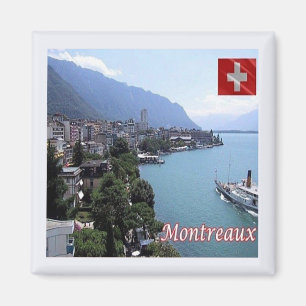 zCH030 MONTREAUX Downtown Swiss - Fridge Magnet
