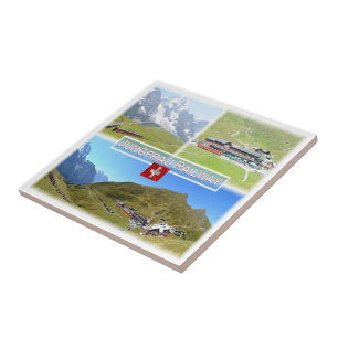 zCH045 JUNGFRAU RAILWAY Switzerland, Tile