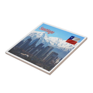zCL018 SANTIAGO Skyline, America, Tile