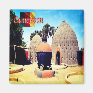 zCM014 CAMEROON, The homes of the Musgum, Fridge Magnet