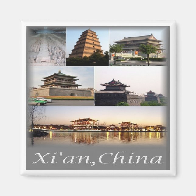 zCN014 XIAN CHINA & TERRACOTTA ARMY, Asia, Fridge Magnet (Front)