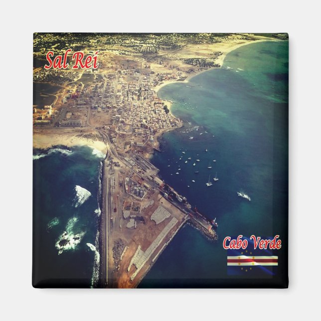 zCV019 SAL REI, Cape Verde, Fridge Magnet (Front)