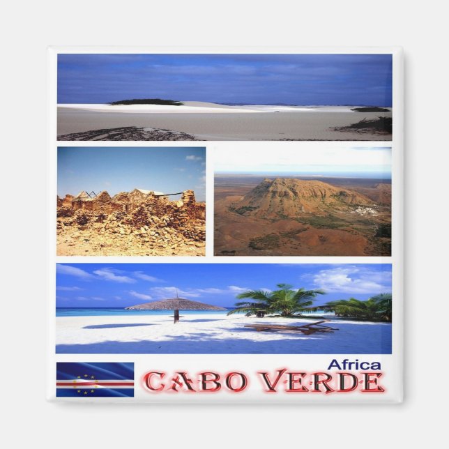 zCV022 CAPE VERDE, Mosaic, Africa, Fridge Magnet (Front)