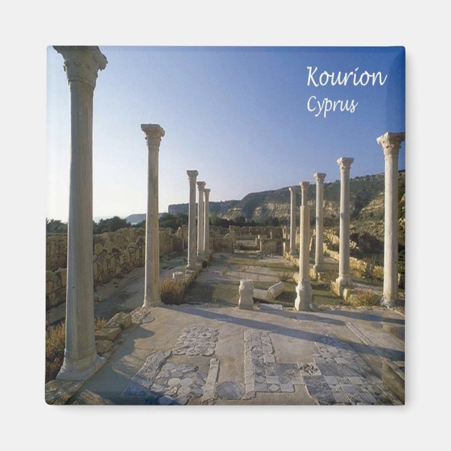 zCY025 KOURION Cyprus, Fridge Magnet (Front)