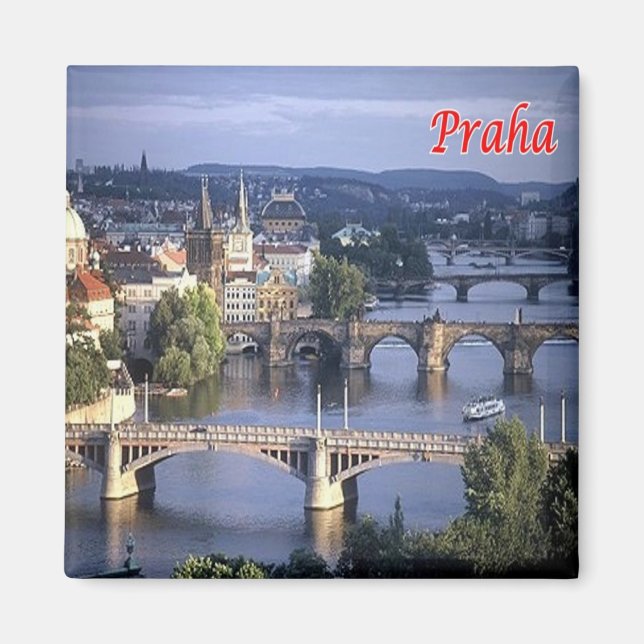 zCZ021 PRAGUE Czech Republic, Fridge Magnet (Front)