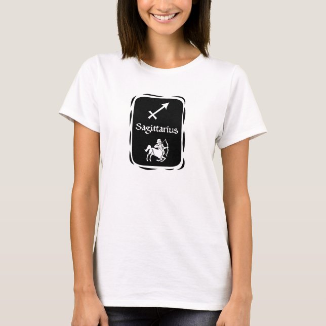 (ZD3) SAGITTARIUS Zodiac Astrology Sign T-Shirt (Front)