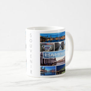 zDE003 mosaic of HAMBURG in Germany Europe, Coffee Mug
