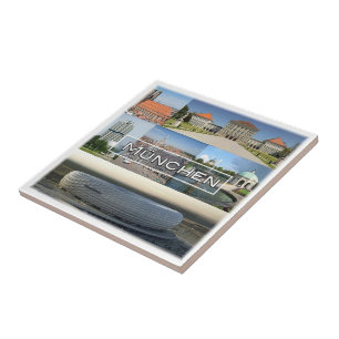 zDE012 MUNICH MÜNCHEN, mosaic, Germany, Tile