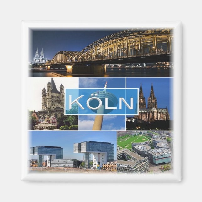zDE013 COLOGNE KÖLN Germany - Fridge Magnet (Front)