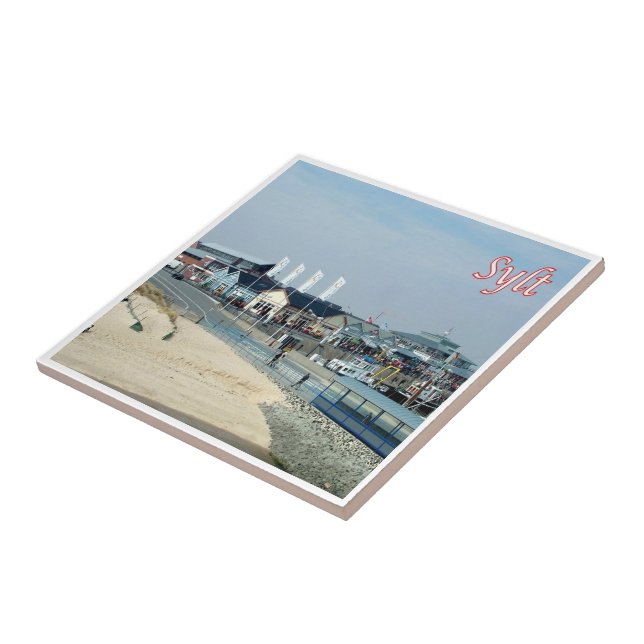 zDE030 SYLT SHORE Frisian islands Germany,   Tile (Side)