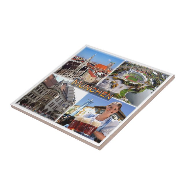 zDE040 MUNCHEN Altstadt Olympiastadion, Tile (Side)