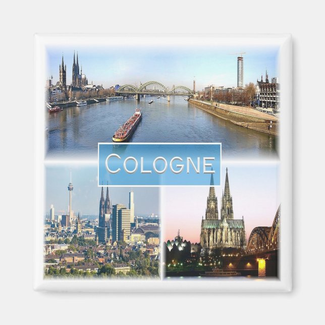 zDE043 COLOGNE KÖLN Germany - Fridge Magnet (Front)